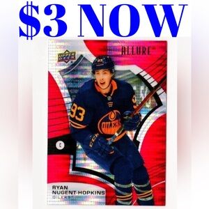 Ryan Nugent Hopkins 2021/22 Upper Deck Allure Red Edmonton Oilers Hockey Card
